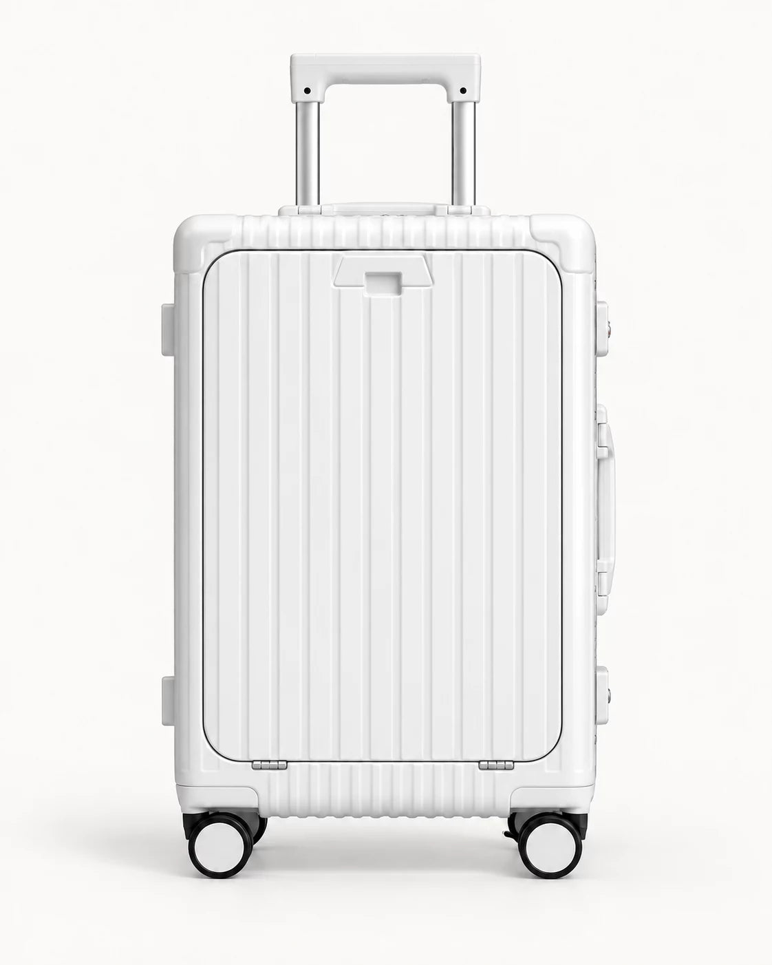 White Portwell suitcase front view